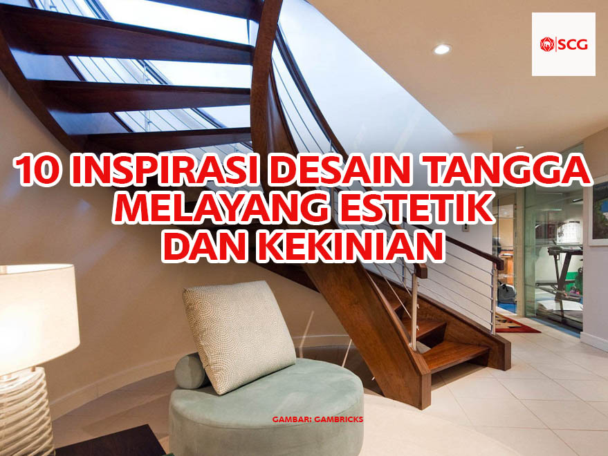 desain tangga melayang